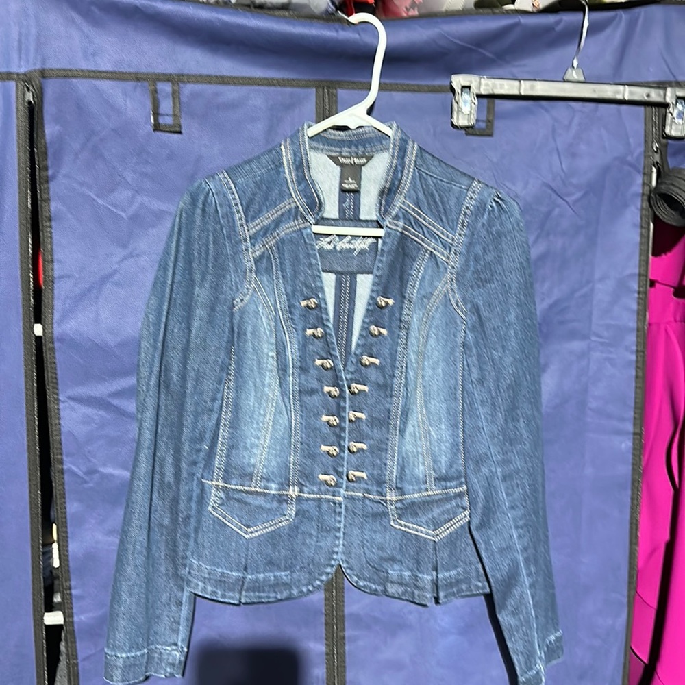 White House, Black market denim jacket